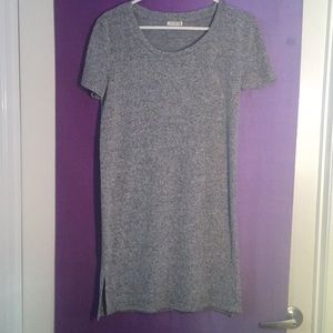 Gray and black fuzzy dress